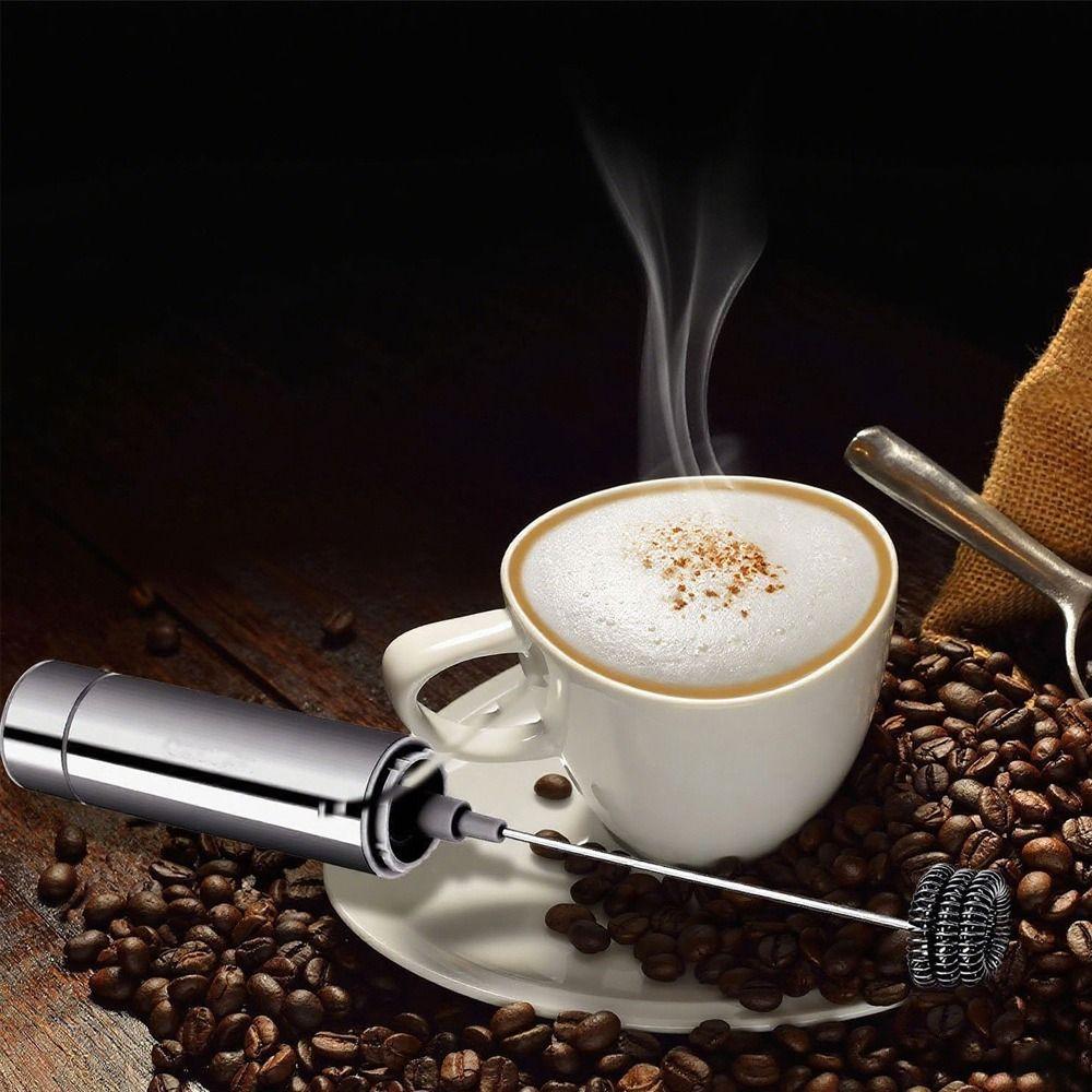Rechargeable Wireless Milk Frother Handheld Design Handheld Mixer Cappuccino Preparation