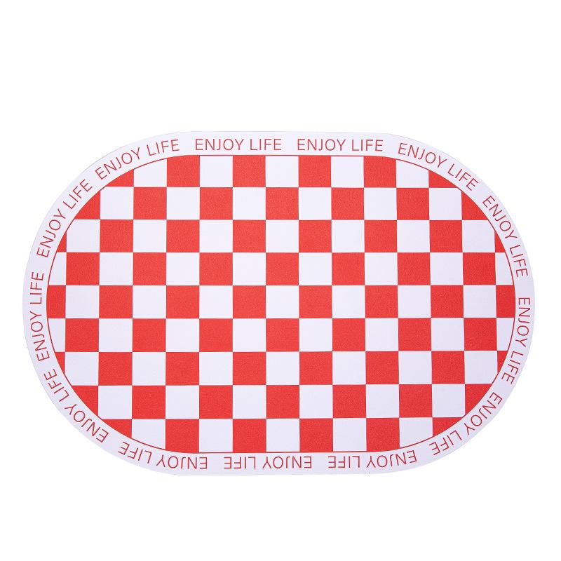 Leather Placemat, Heat Insulation, Anti-scalding, Waterproof and Oil-proof Cushion, Western Food Mat, Coaster, Plate Mat, Pot Mat, Plate Checkerboard