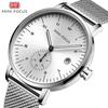 Watch Casual Men's Watch Calendar Waterproof Milan Mesh Strap Men's Watch