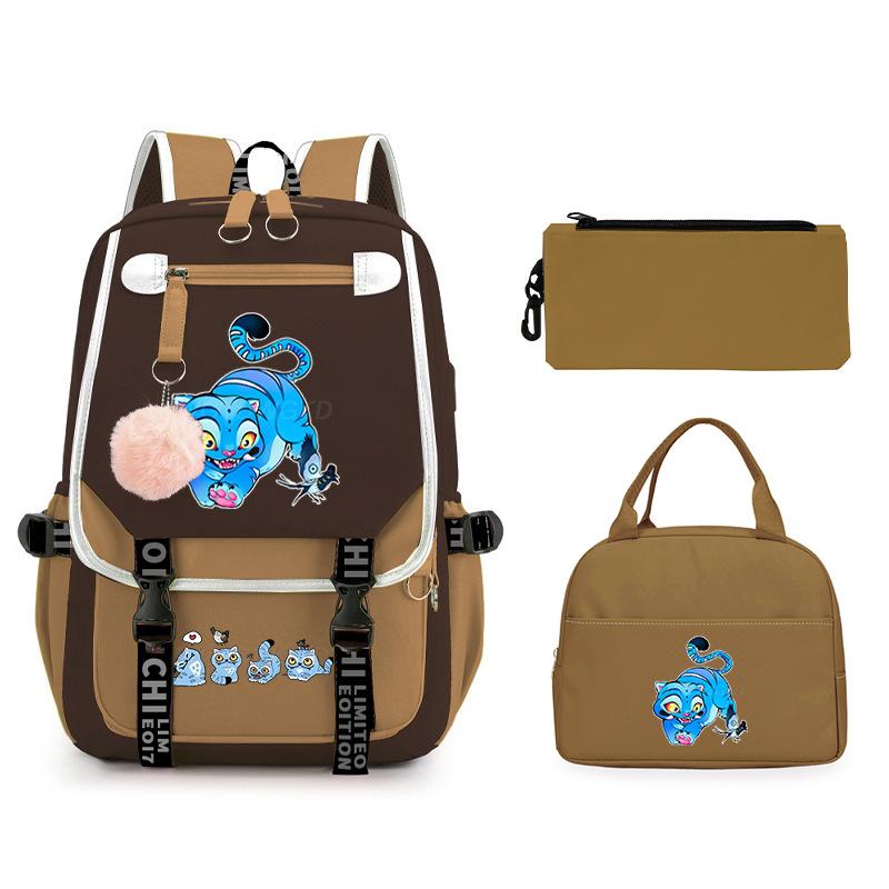 Animation Cartoon Peripheral Printing Children'S Backpack Male And Female Versatile Large-Capacity Student Schoolbag