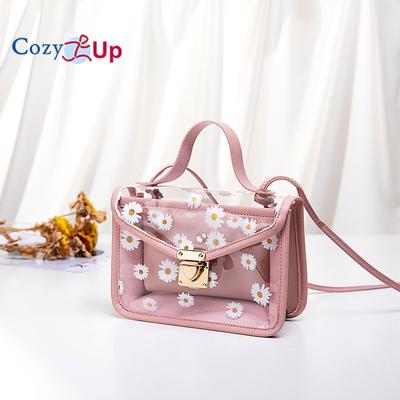 Cozy Up Little Fresh and Cute Chrysanthemum Bag Crossbody Transparent Women's Bag