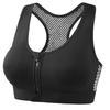 Women's Underwear Front Zipper Yoga Sports Bra Hollow Mesh Breathable Hole Large Size Without Steel Ring Sports Bra