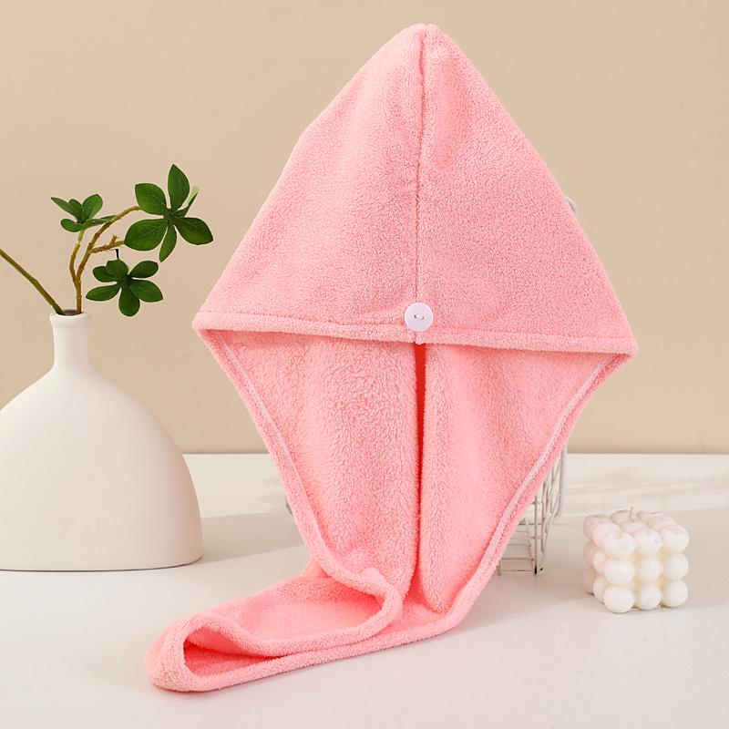 Women's Quick-Dry Single Layer Hair Drying Cap with Strong Water Absorption - Thickened Bath & Home Towel