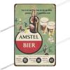 Vintage Beer Metal Tin Sign Rectangular Iron Wall Art Home Decor 20x30 Cm