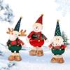 Christmas Decorations Figurine with Retractable Spring Legs Christmas Standing Doll Christmas Ornament Home Holiday Decoration