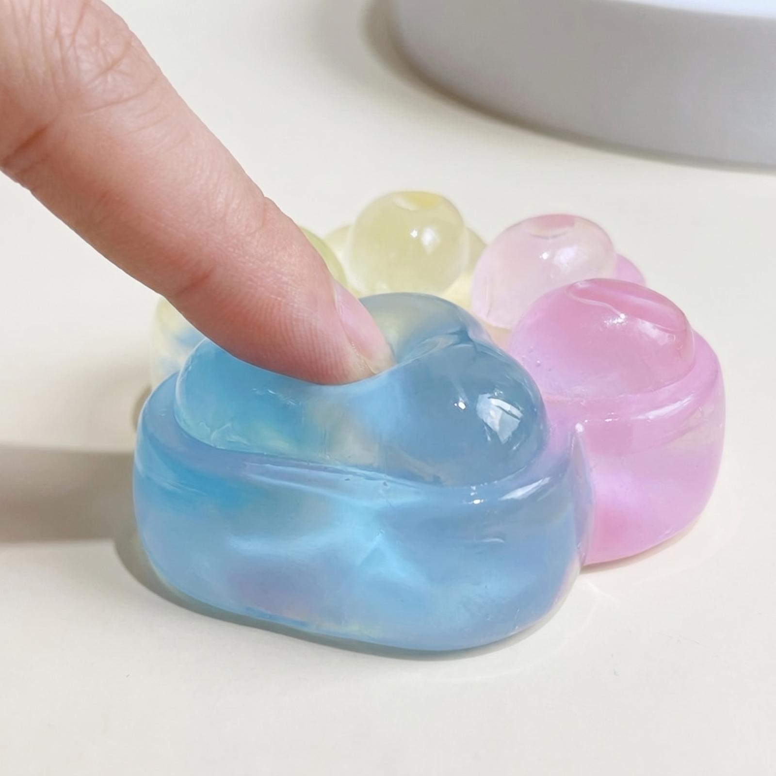 

Soft Paw Shaped Molding Stress Relief Toy Flexible Reusable Handheld Sensory Fidget for Office School Home Use One Size синий