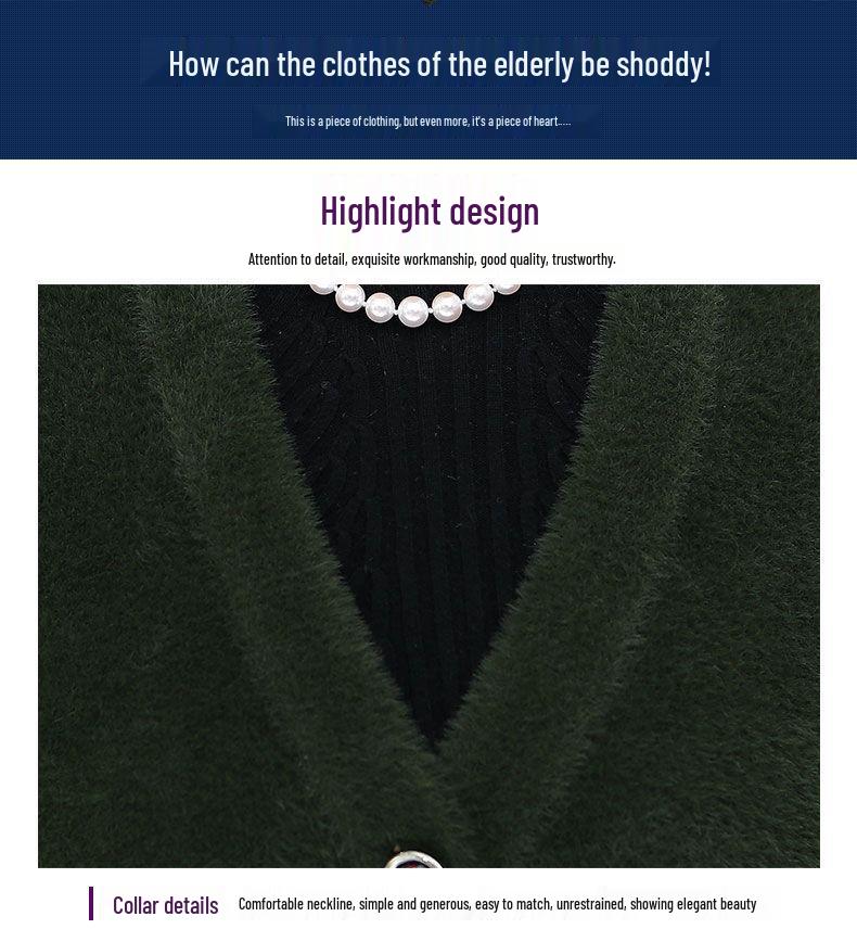 Vestă groasă fără mâneci de toamnă/iarnă pentru femei, pentru vârstnici