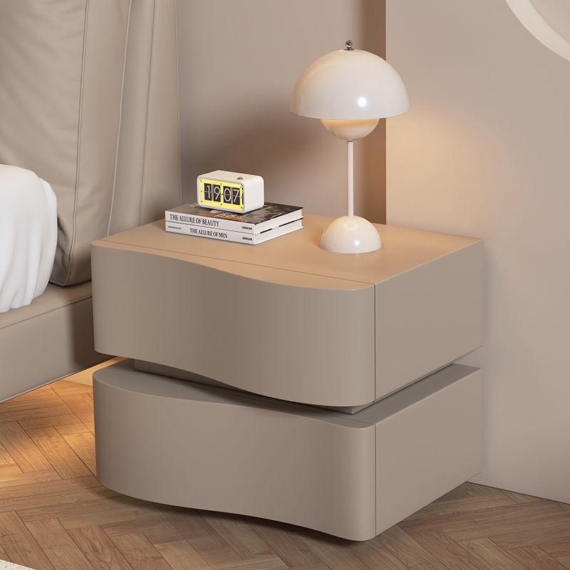 2025 Cream Luxury Bedside Table: Modern, Creative Design for a Stylish Bedroom