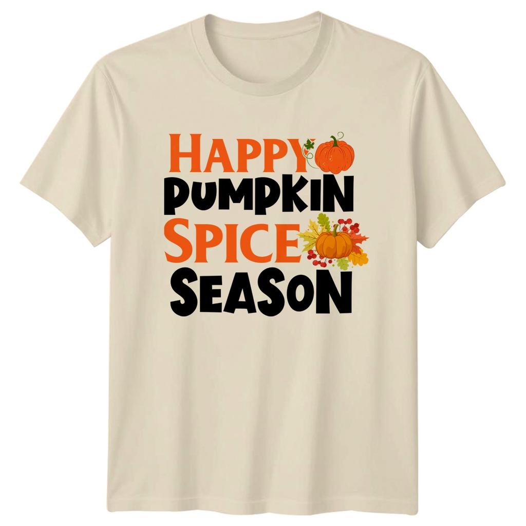 Happy Pumpkin Spice Season TShirt Fall Harvest Seasonal Thanksgiving Gift