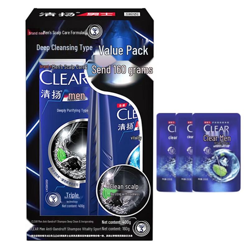 

Clear Men Anti-Dandruff Deep Clean & Moisturizing Shampoo