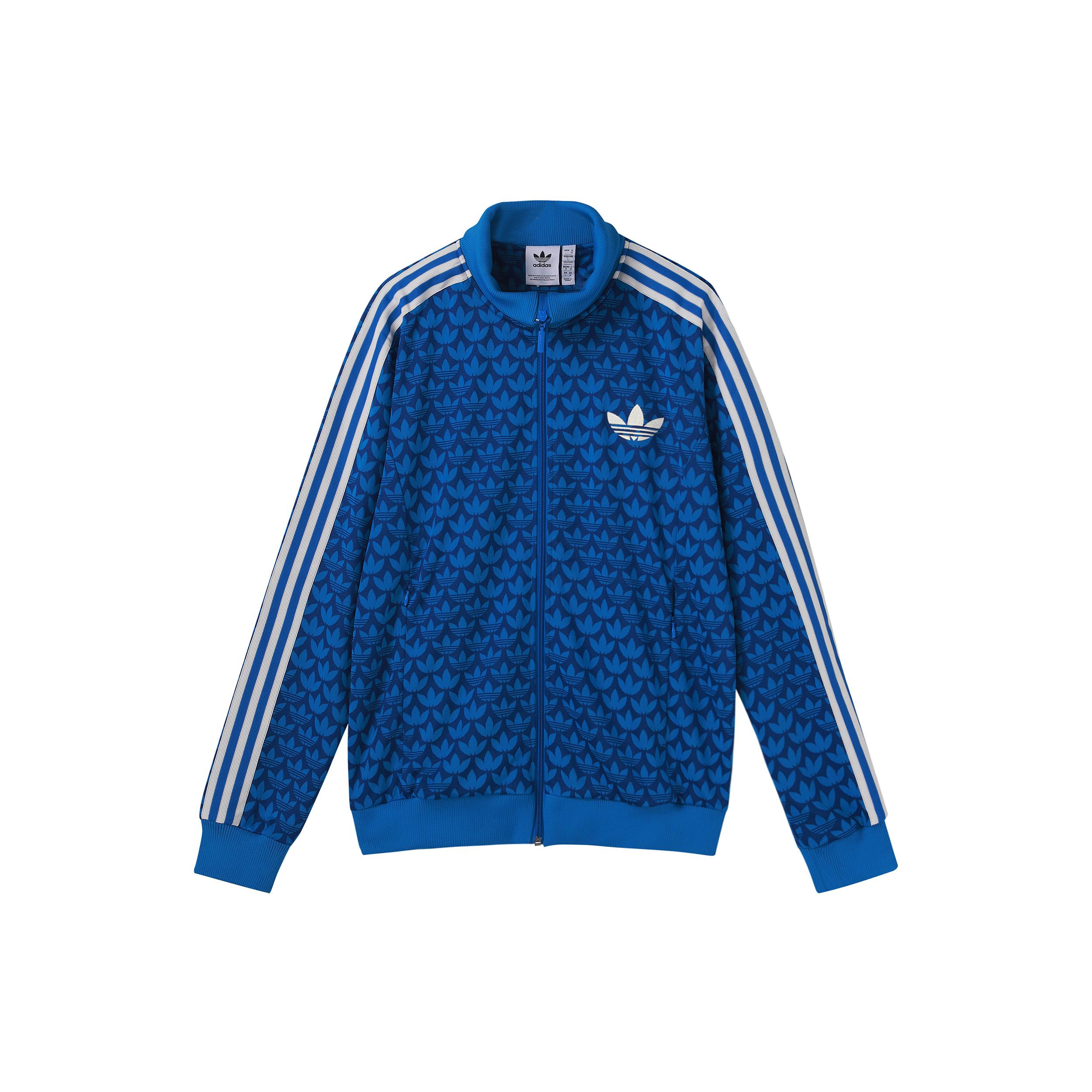 Adidas Originals ADICOLOR 70S MONOGRAM Свитшот-трексуист Мужской Синий IP6980 L