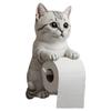Simple Installation Cat Toilet Paper Holder 3D Cat Shape Hanging Paper Towel Stand  RV Travel