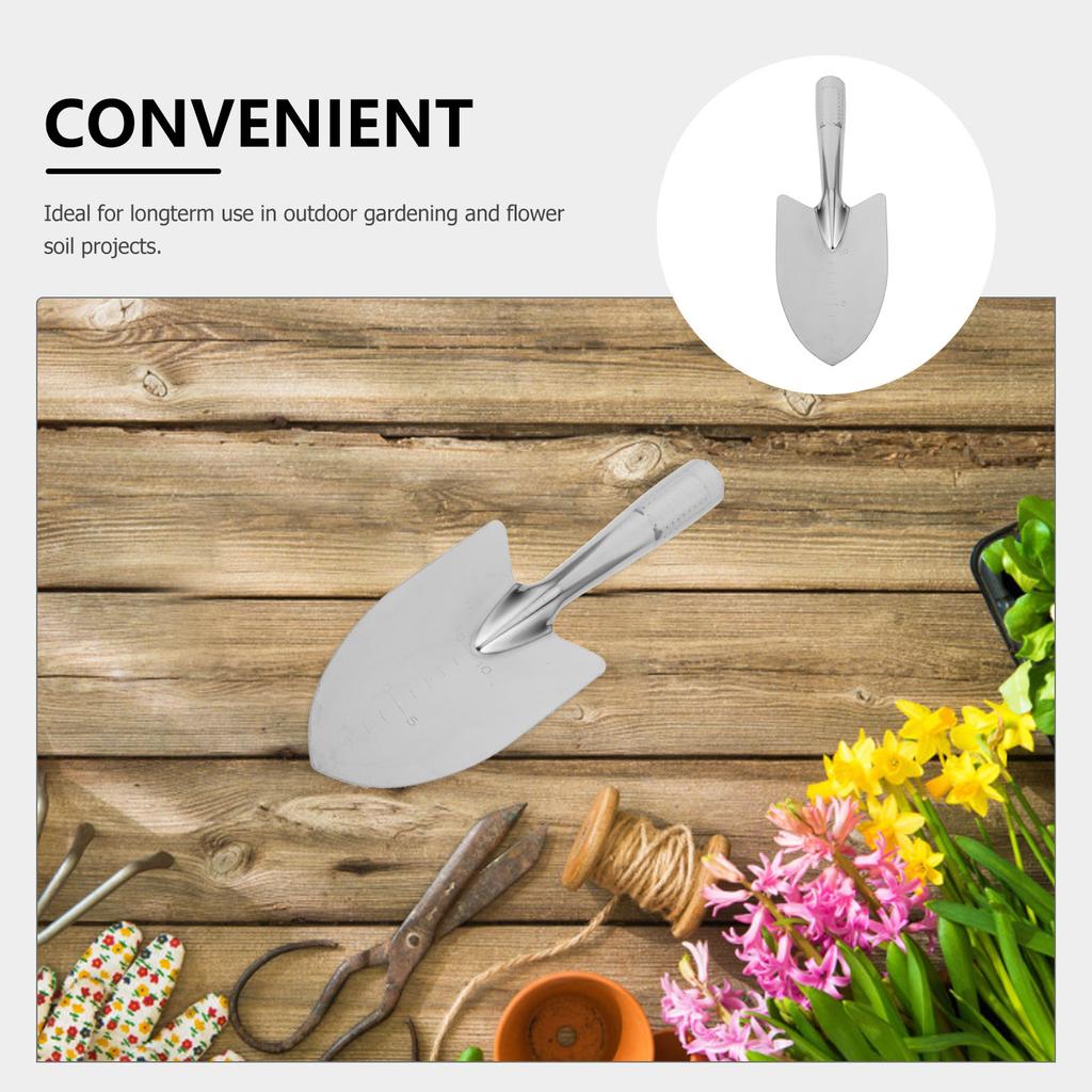 Small Stainless Steel Garden Shovel Portable Hand Shovel Planting Digging Weeding Tool For Outdoor Flower Gardening And Home