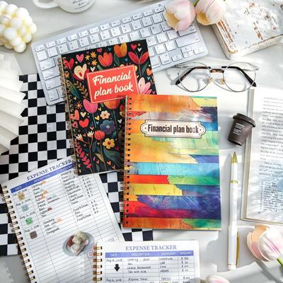 Quaderno Libro Piano Finanziario Quaderno Pratico Registratore di Spese per Appunti e Budget 104 fogli