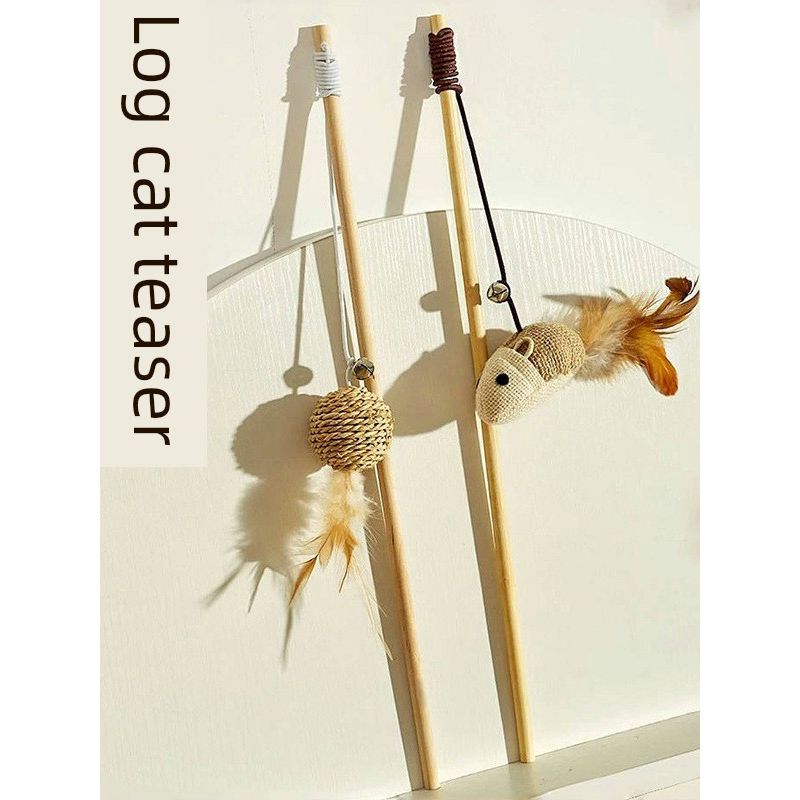 

Cat Toy Cat Teaser Self-Hi Relieving Stuffy Little Mouse with Bell Bite-Resistant Scratch True Feathers Consumption Physical Pet Supplies Little Mouse Fun Cat Stick [In Stock Quick Hair]]