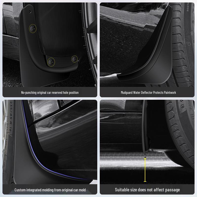 Tesla Model 3 Spritzschutz - Autozubehör ohne Bohren