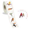 500 Stickers/roll Cartoon Animal Bird Roll Stickers Reward Stickers Creative Handbook Rolls Personalized Tape