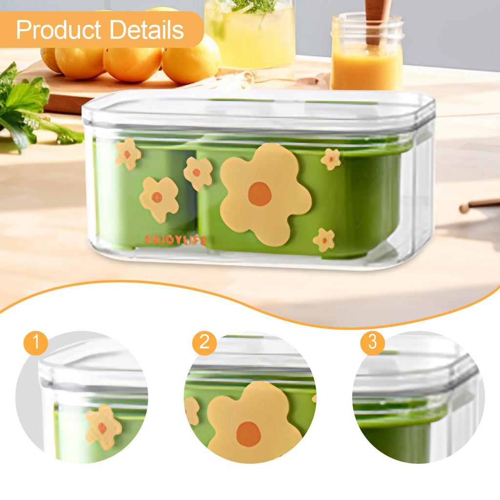 Double-Layer Drainer Basket with Leakproof Lid, Food Storage Container,