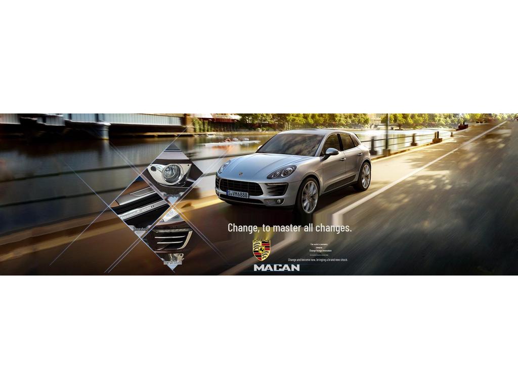 Porsche Macan & Cayenne Taillight Trim Cover for Exterior Modification.