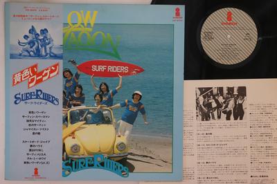 LP Record SURF RIDERS  Yellow Wagon VIH6004 INVITATION 1977 Japan Obi Japanese PopRock Used