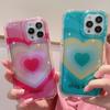 Gradual Change of Love Applies To iPhone17PorMax Mobile Phone Case 16Pro Apple 14 Transparent 13 Simple Airbag Case