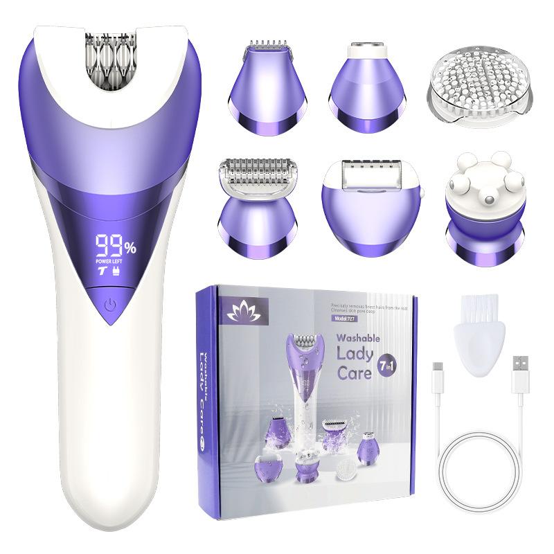 New Hair Clipper Ladies Shaving 7 in 1 Multifunctional Hair Removal Instrument Body Hair Removal Eyebrow Knife Private Shaving Knife