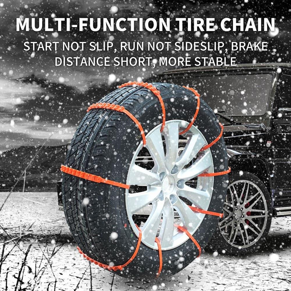 20pcs Car Tire Anti-skid Strap 10*910mm Vehicle Tyre Non-slip Zip Grip Strip Adding Tire Traction for SUV Van Truck Snow Ice Mud