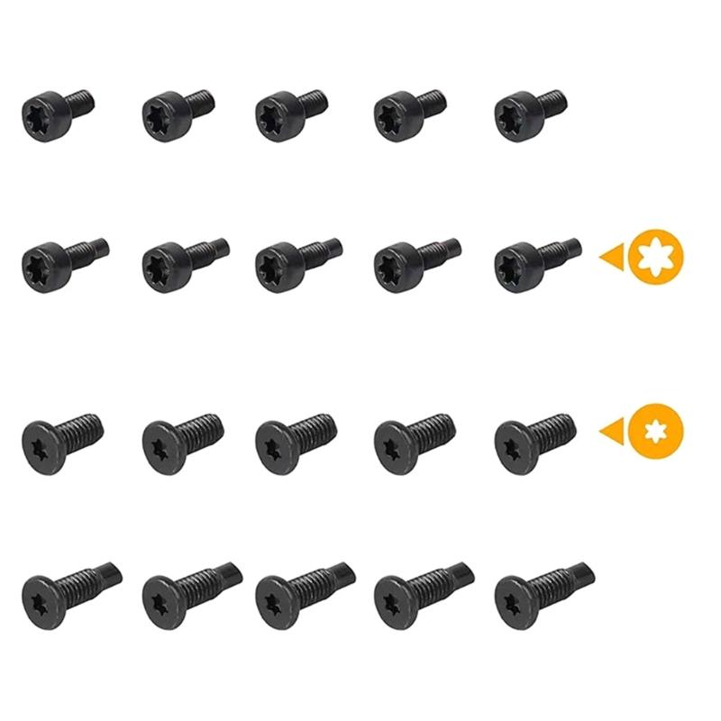 Professional Doorbell Screws 20pcs/set Replacement Security Screws Doorbell Spare Part for Video Doorbell Durable