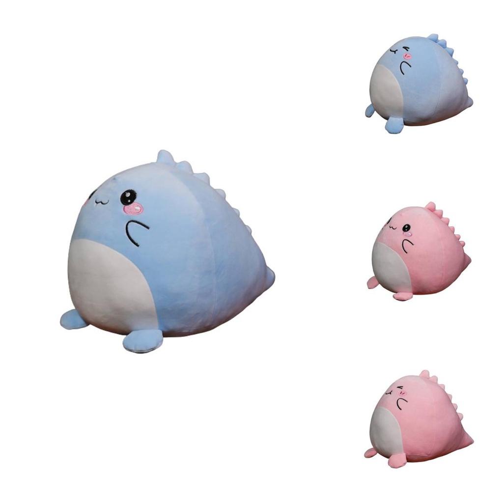 Squishmallow Dinosaur Plush Toy Super Soft Short Plush Blue/pink 20cm/7.87in