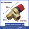 Universal Brass Pressure Relief Valve for Wall-Mounted Boilers, 4 Points, 3 Bar