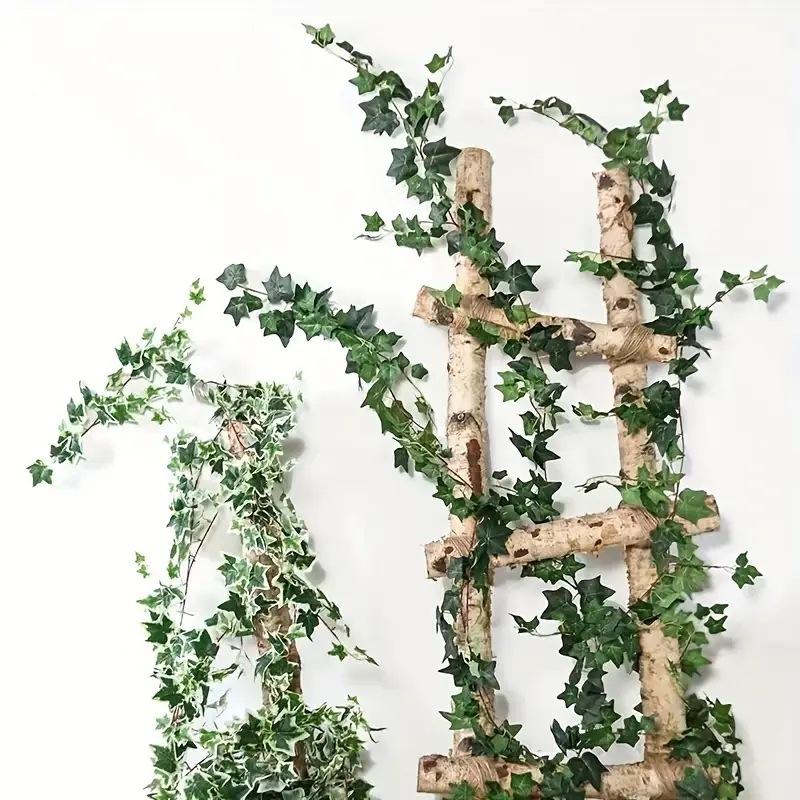 Creeper Fake Flower Decoration Green Leaf Vine Fake Leaf Eucalyptus Plastic Flower Vine Pipe Decoration Leaf
