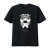Domo Kun Authentische Szene Cyber Y2K Flügel Goth Grunge T-Shirt für Größe Weiß Braun Vintage Gewaschen