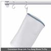 Strong Non-Woven Fabric Shoes Wash Bag Mesh Durable Net Pocket with Zipper Washing Laundry Bag Gym Shoes