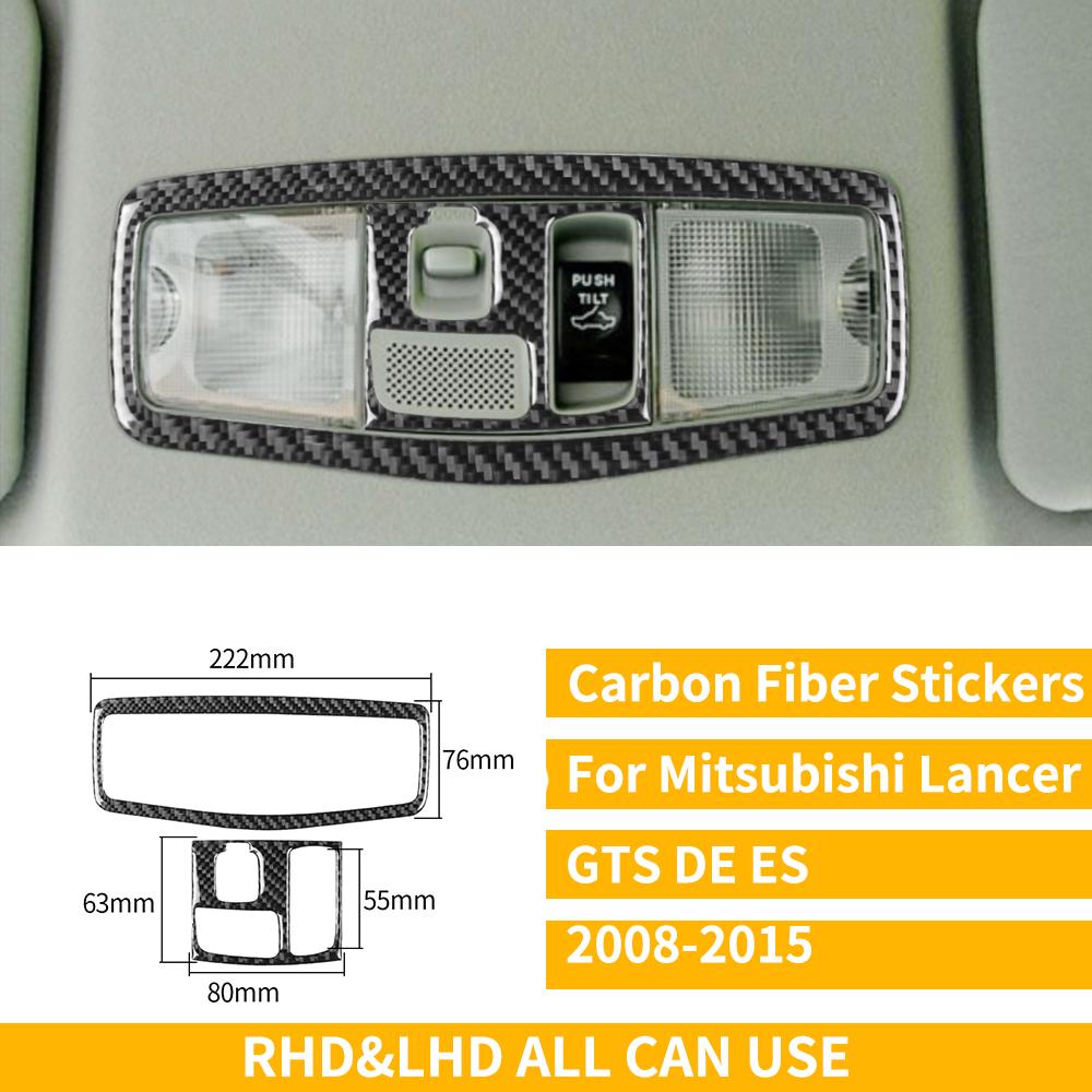 For Mitsubishi Lancer EVO X MR 2008-2015 Carbon Interior Trim Sticker Set Speedometer Window Lifting Storage Car Accessories