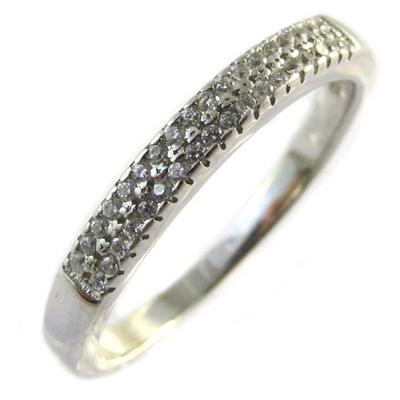 Silver vigselring 'For Life' Vit - 3 mm