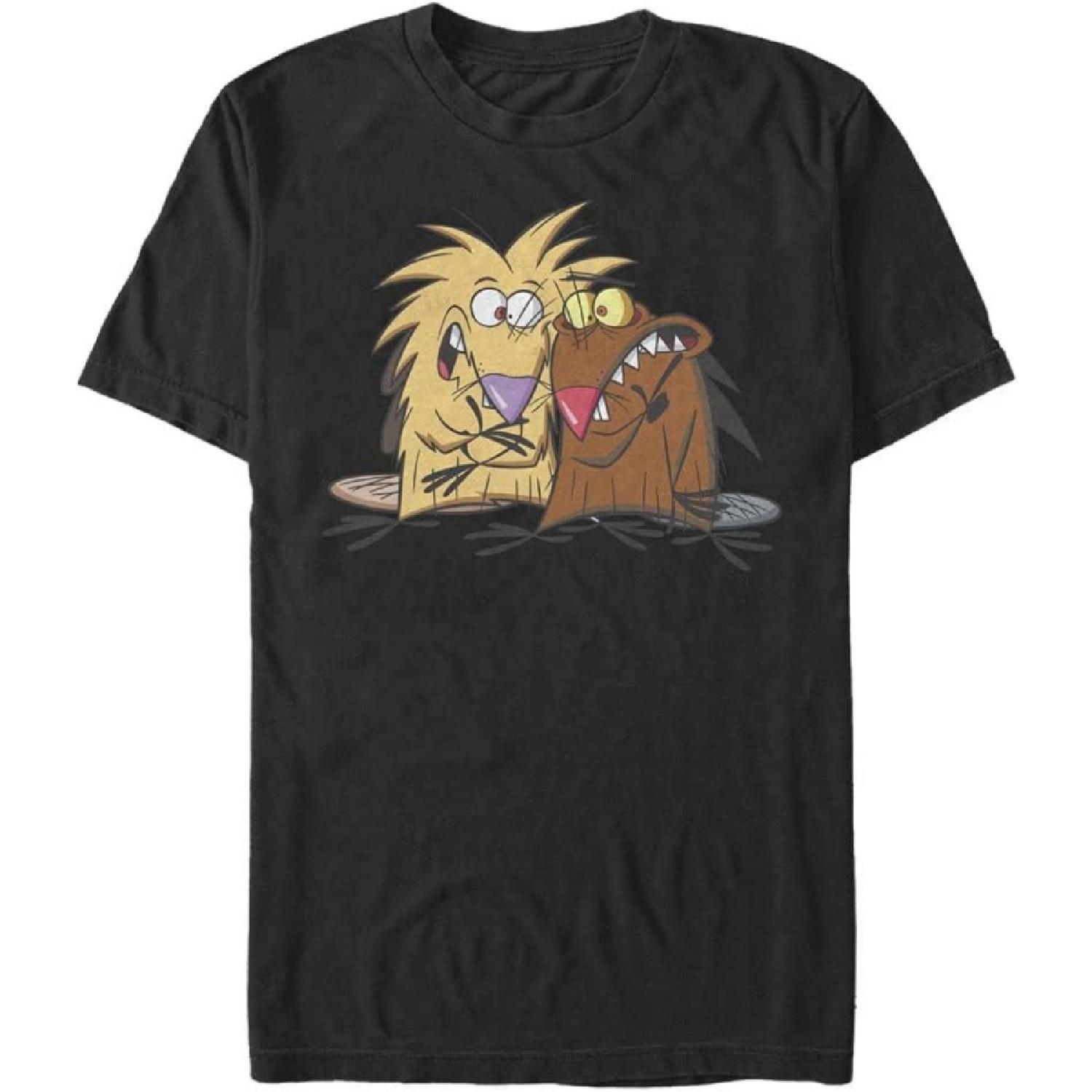 Nickelodeon Big & Tall Angry Beavers Posed Men s Tops Short Sleeve Tee Shirt S