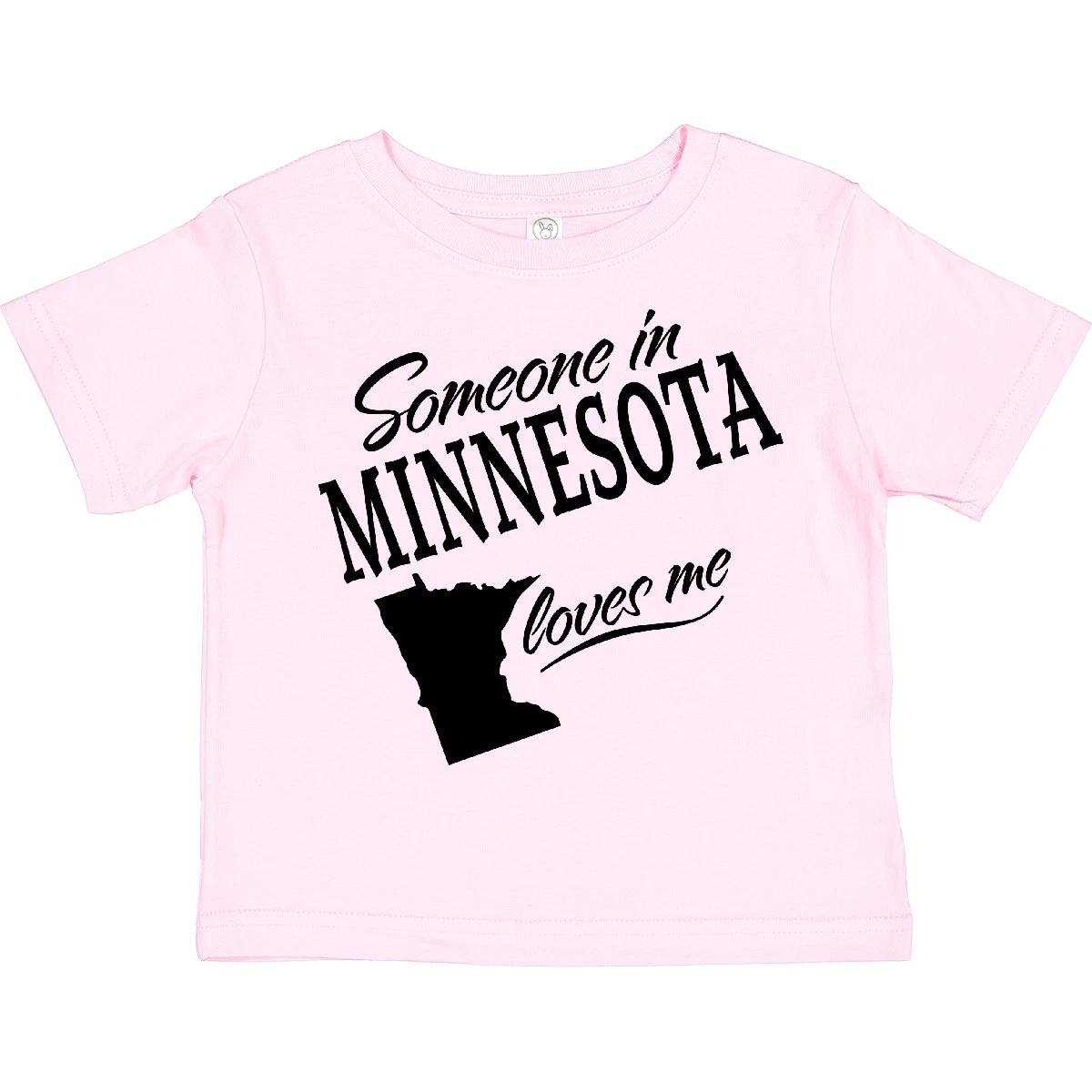 Inktastic Someone In Minnesota Loves Me Toddler T-Shirt Home Family Grandparents 130
