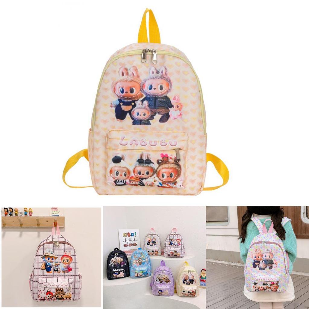 Adorable Kids Backpack Cute Cartoon Design Lightweight Nylon School Bag For Boys And Girls