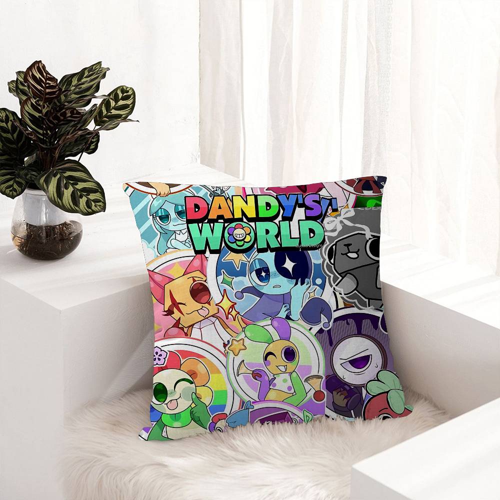 D-Dandys WorldS Cartoon Personalized Pillow Cover Kids Bedroom Wild Party Decor Pillowcase Kid Birthday Shower Gift