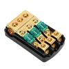 Mini ANL Fuse Holder 0 2 4 Gauge in 4 6 8 Gauge Out 60 Amp Fuse Distribution Block for Car Truck Boat Audio Stereo