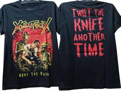 2 Seiten XENTRIX Band - Bury the Pain Shirt Klassisches Schwarz Unisex S-5XL TU136 Unisex T-Shirt