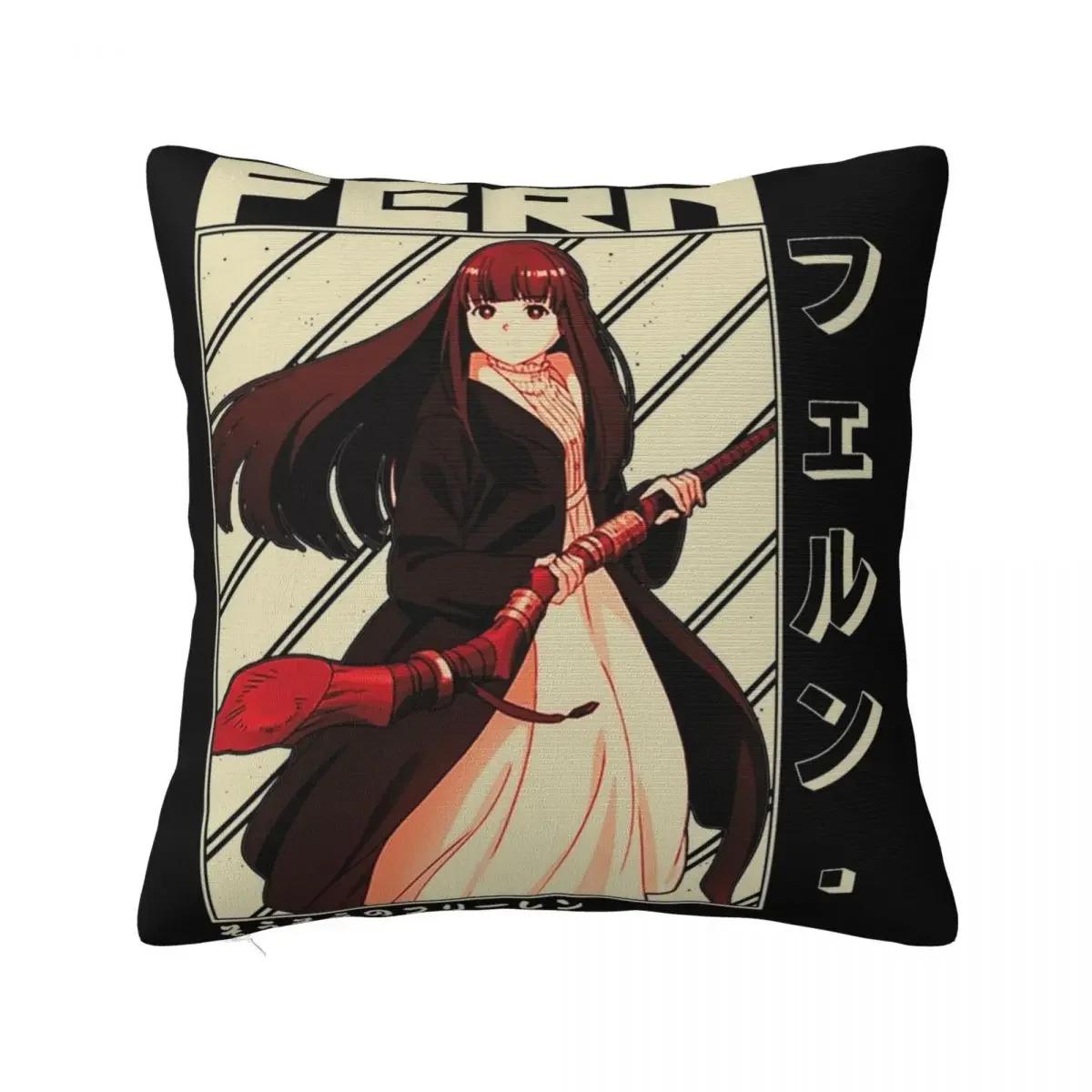 

Аниме Наволочка Fern Sousou No Frieren Полиэстер Наволочка Чехол для подушки Подарок Наволочка для подушки Домашняя на молнии 30x30cm бежевый