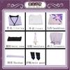 Scaramouche The Wanderer Cosplay Kostüm Scaramouche Komplettset Kopfschmuck Perücke Wanderer Alltagskleidung Outfits