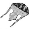 Trifong Bandana Cap Men's Quick Dry Sweat Absorption Black Bandana Adult Hat Bandana UV Cut Sweat Stopper Breathable Material Pirate Do-rag