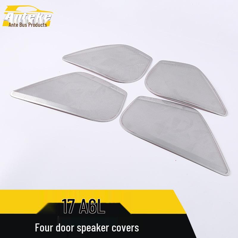 A6L Four-Door Stainless Steel Speaker Cover Decorative Panel Sticker