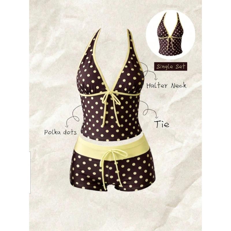 New Supply Thailand New Polka Dot Sexy Swimsuit Women's Split Bikini Polka Dot