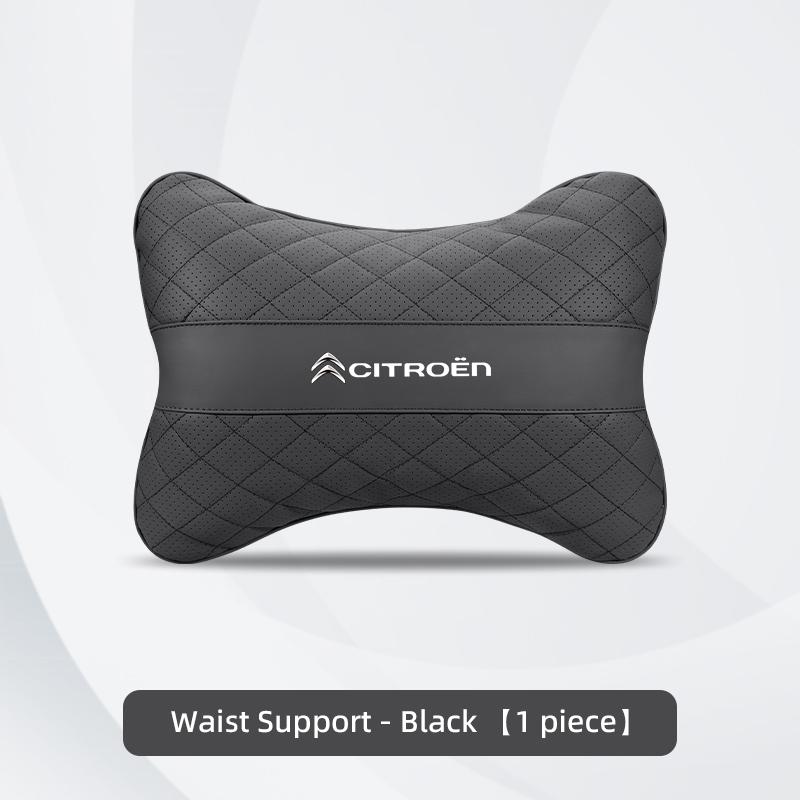 Car Headrest and Lumbar Support Set Comfort Neck Pillow Keychain For Citroen C4 C3 C5 C5X e-C4 X e-C3 C-Elysee Berlingo C1 C6 C2 YX3
