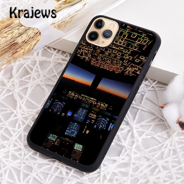 Cool Airplane Cockpit Phone Case Cover For iPhone 17 Air 16 15 14 plus 12 13 pro max coque Shell Fundas