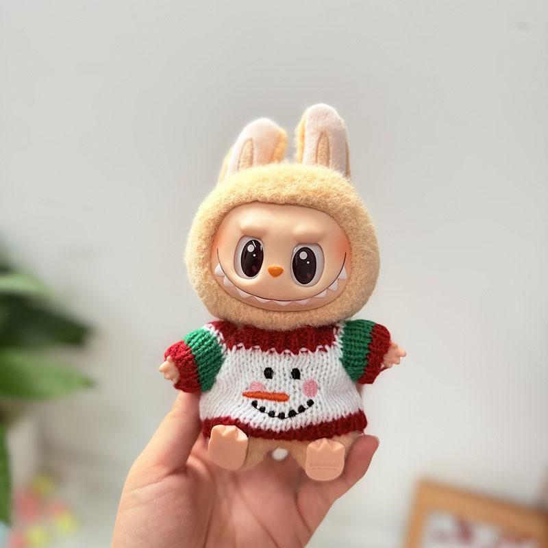 The First, Second and Third Generations of Christmas Baby Clothes Wear 17cm Pendants, and The Clothes Sit with Colored Beads Christmas Set.