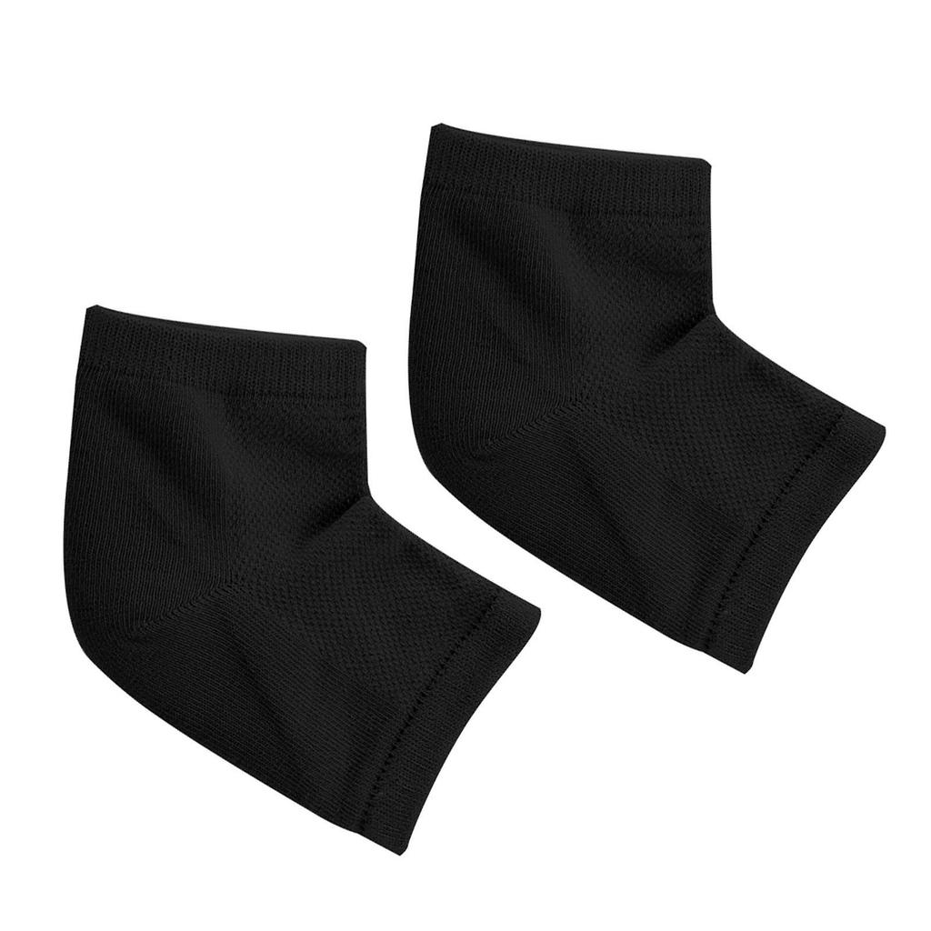 Gel Heel Foot Care Socks Moisturizing Heel Protective Sleeves Half Pain Relief Socks Black